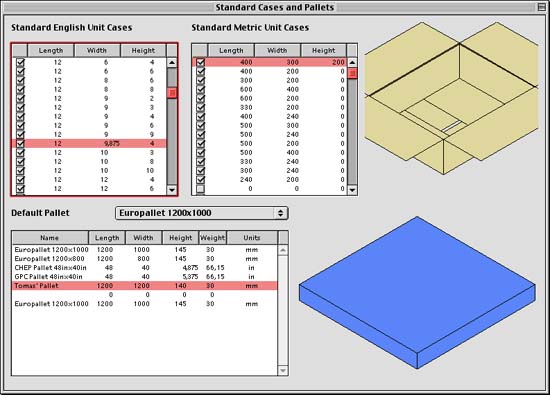 Std Cases and Pallets